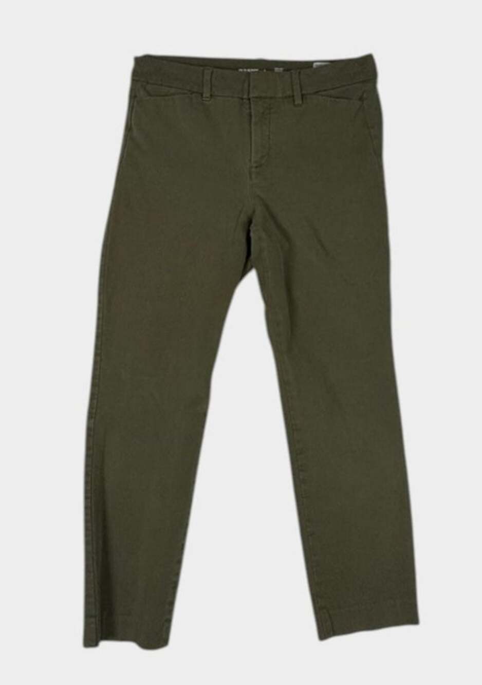 Old Navy High Rise Pixie Size 8 Secret Smooth Pockets Olive Green Pants